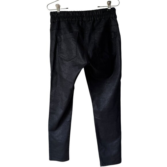 Bevy FLOG Shely Black Snake Print Pant Women's 27 Pull On Elastic Slim Comfort - Picture 7 of 16